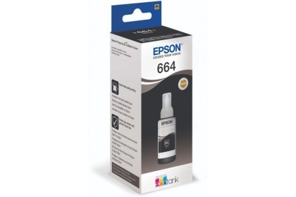 Epson 664 Siyah Orjinal Mürekkep 70 Ml.